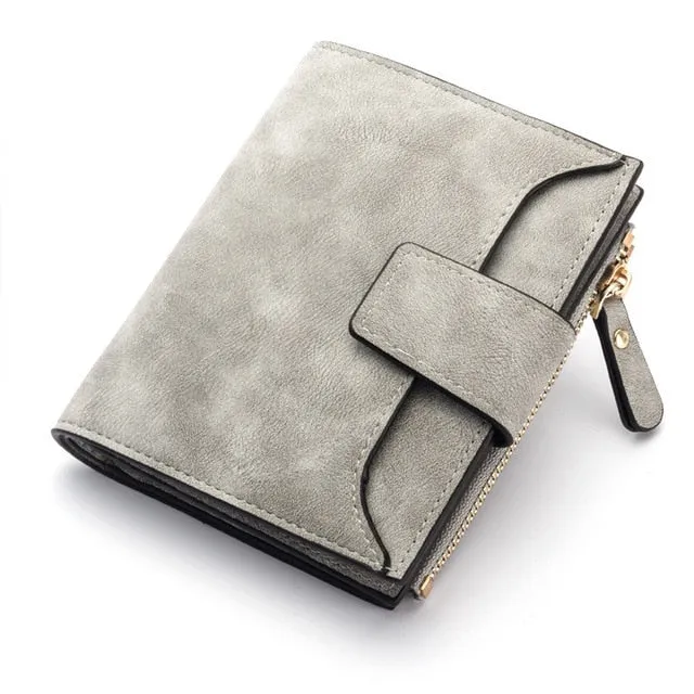 2018 Leather Women Wallet Hasp Small And Slim Coin Pocket Purse Women Wallets Cards Holders