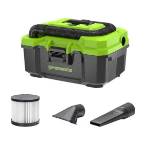 24V Brushless 3-Gal Cordless Battery Wet/Dry Shop Vacuum (Tool Only)