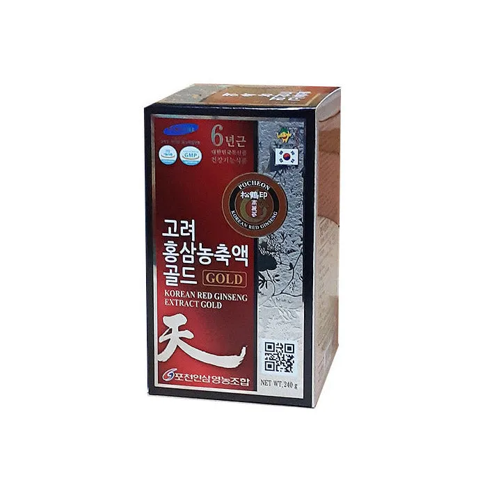 3 Bottles POCHEON Korean Red ginseng Extract Gold 240g Health supplements blood flow memory antioxidant immunity fatigue improvement Drink Study