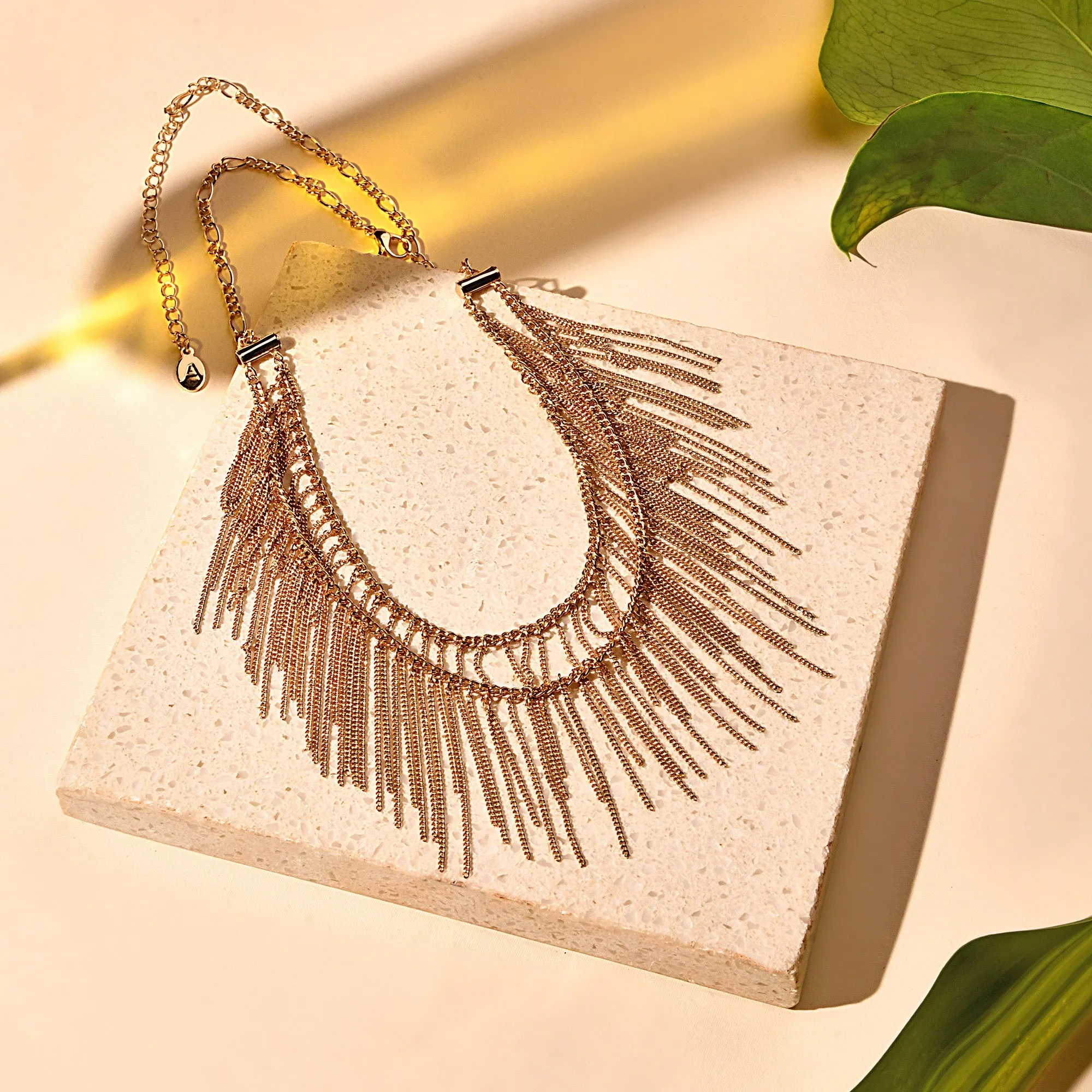 Accessorize London Women's Fine Tassel Layered Necklace
