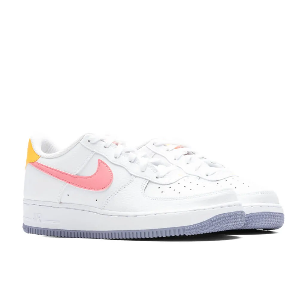 Air Force 1 (GS) - White/Coral Chalk/Laser Orange