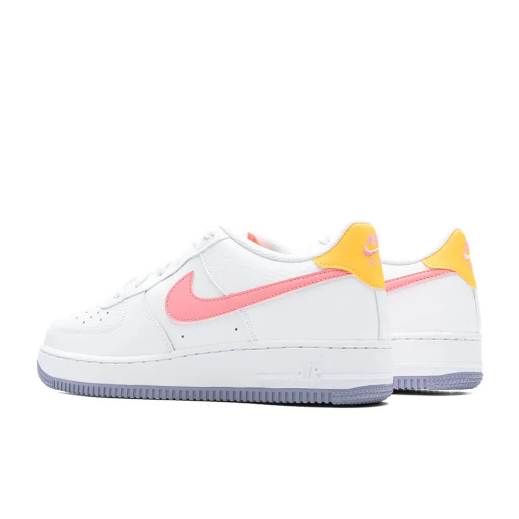 Air Force 1 (GS) - White/Coral Chalk/Laser Orange