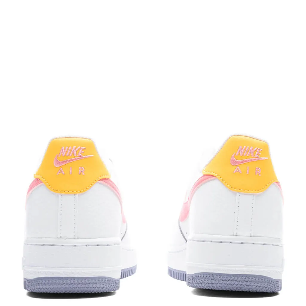 Air Force 1 (GS) - White/Coral Chalk/Laser Orange
