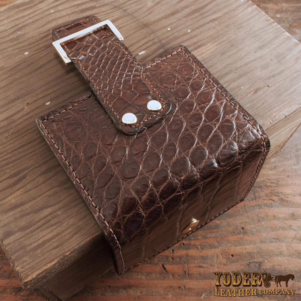 Alligator Brown Women's Wallet