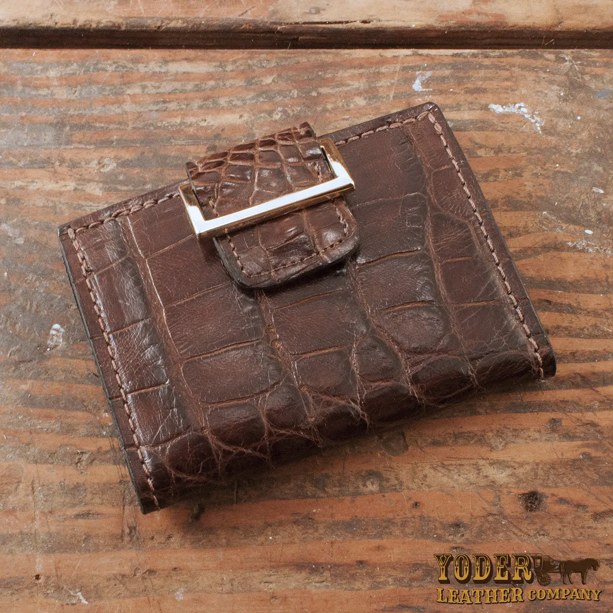 Alligator Brown Women's Wallet