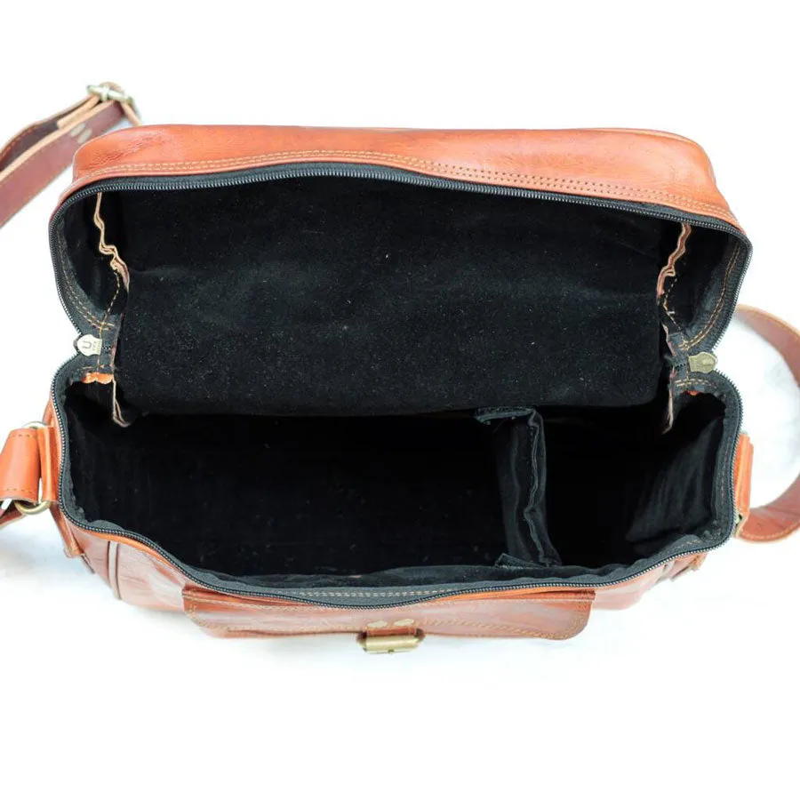 Black Leather Camera Bag