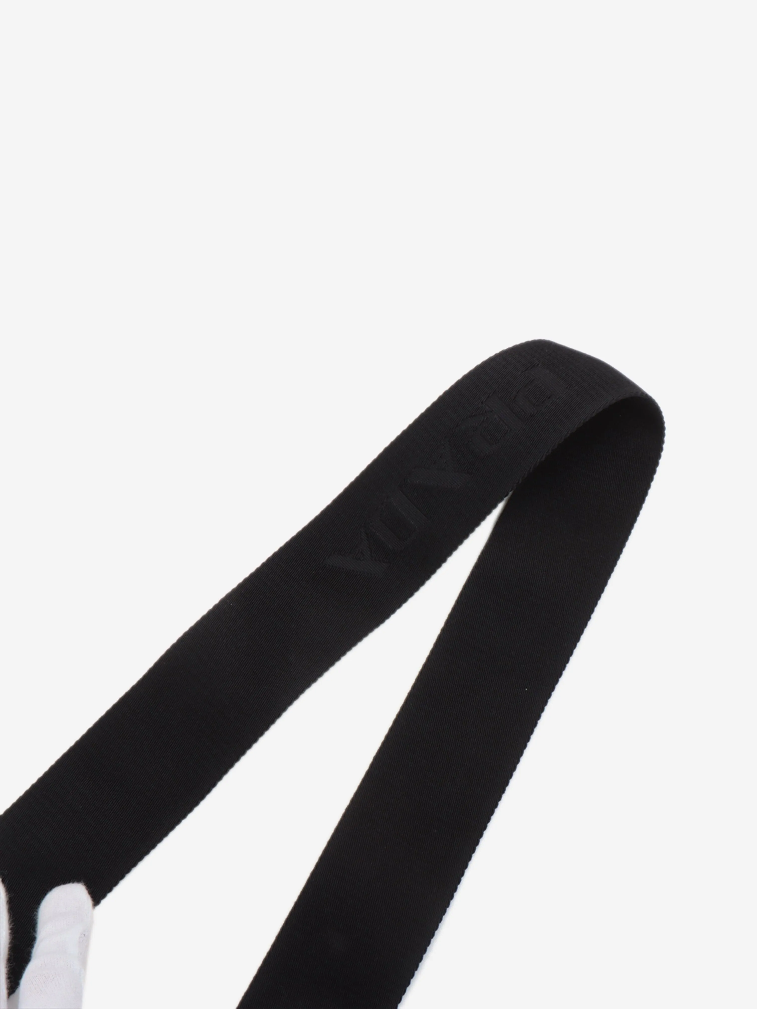 Black nylon and leather 2way bag