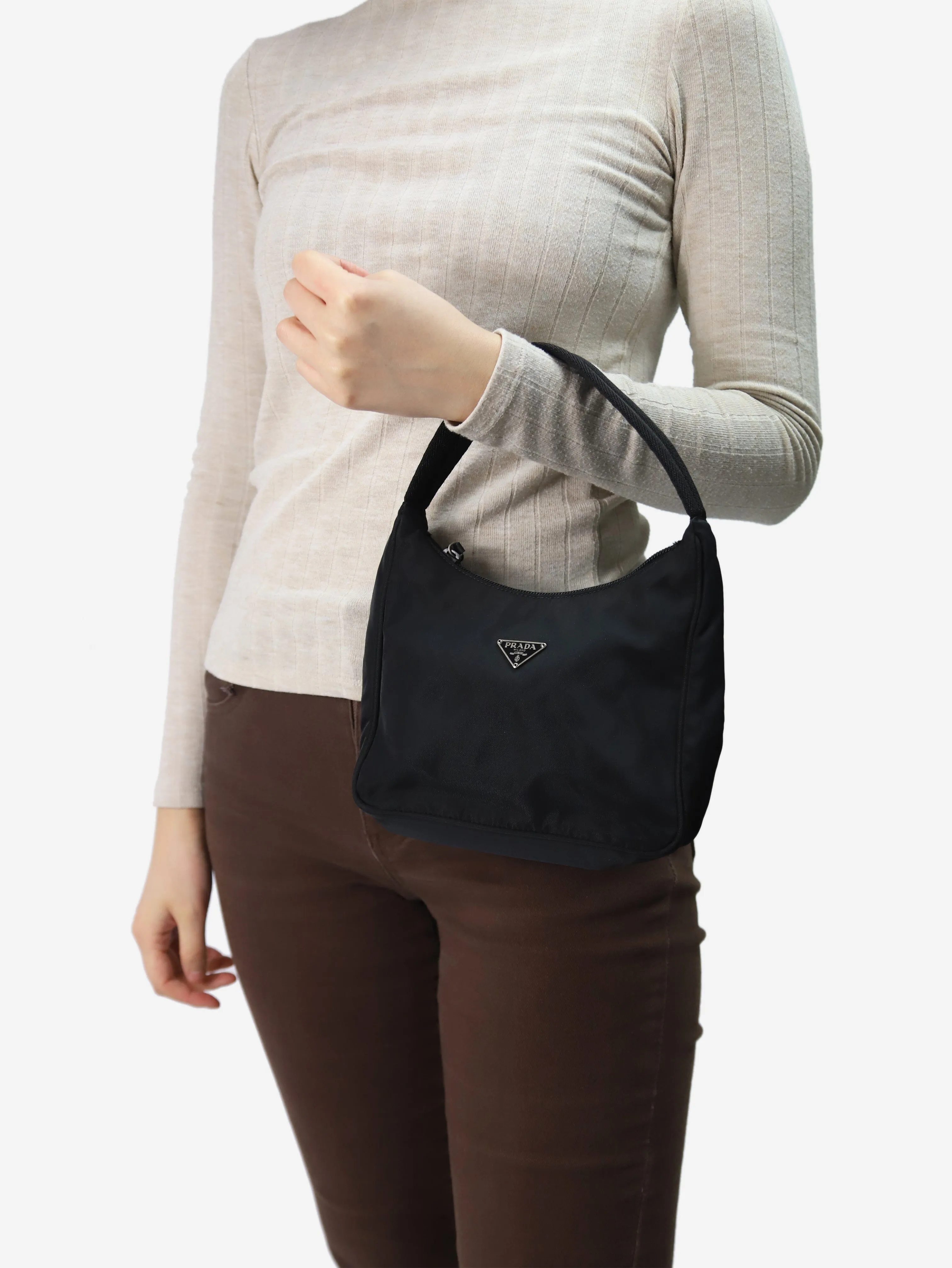 Black Re-Nylon Re-Edition 2000 mini bag