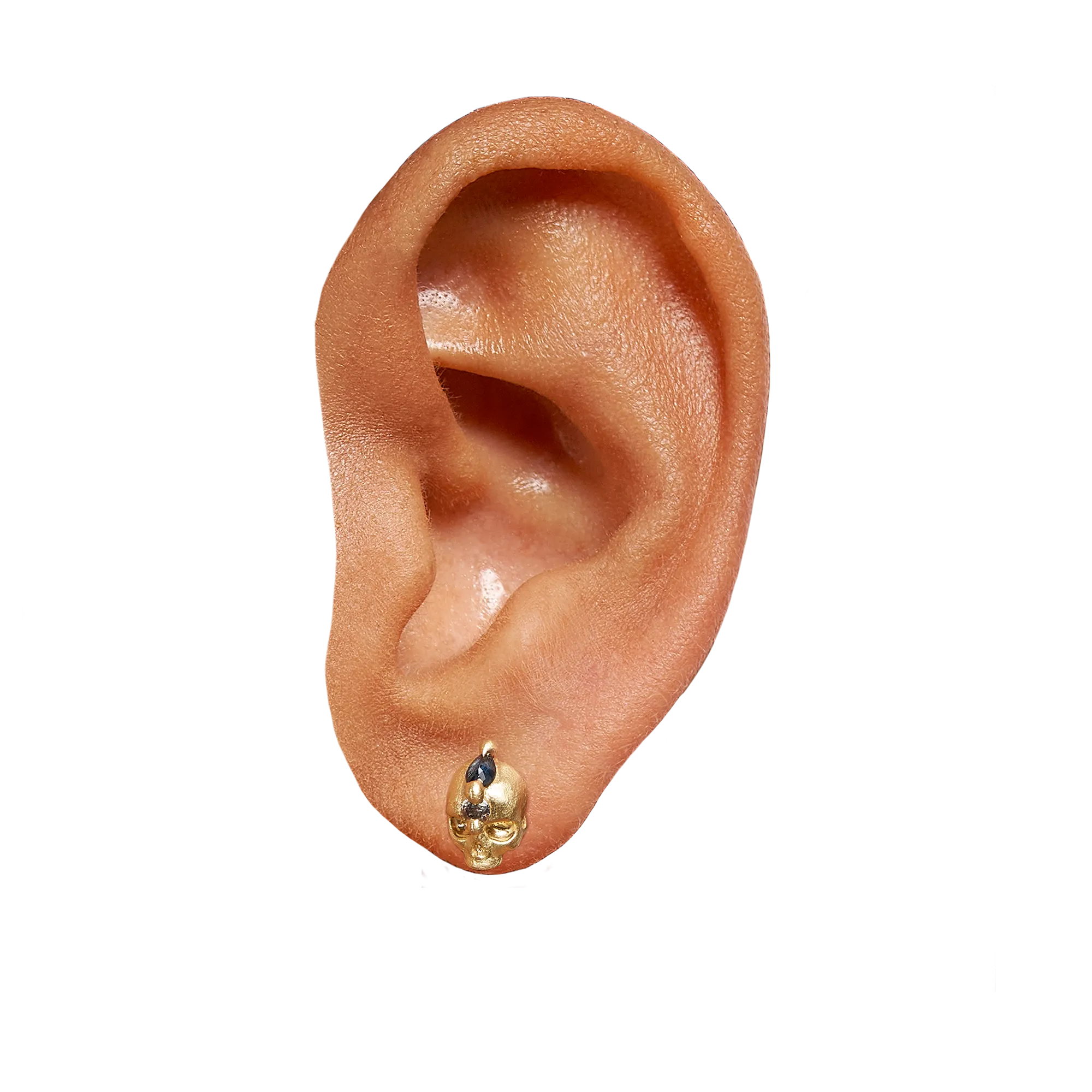 Blue Island Of Idols Skull Stud Earrings - 11563