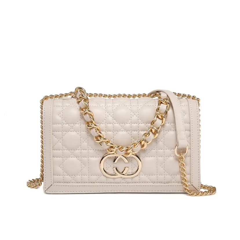 Borsa Donna Manica Tracolla Catena Cerniera Similpelle Elegante