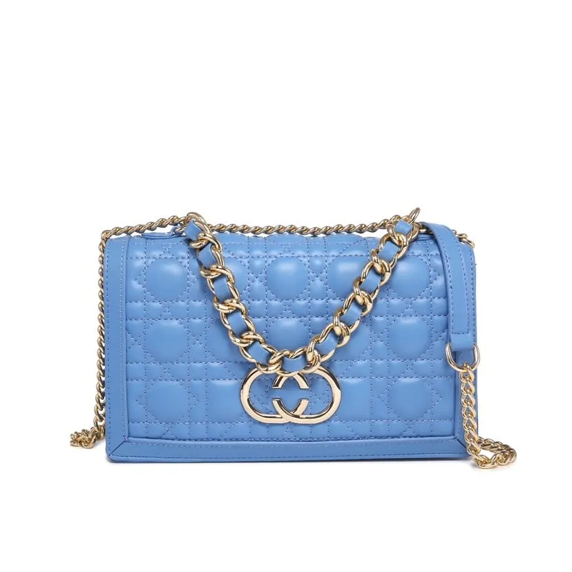 Borsa Donna Manica Tracolla Catena Cerniera Similpelle Elegante