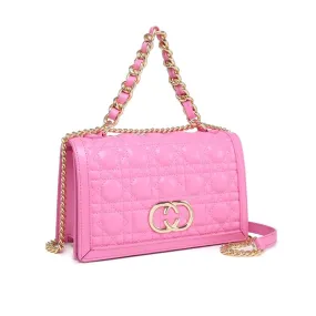 Borsa Donna Manica Tracolla Catena Cerniera Similpelle Elegante