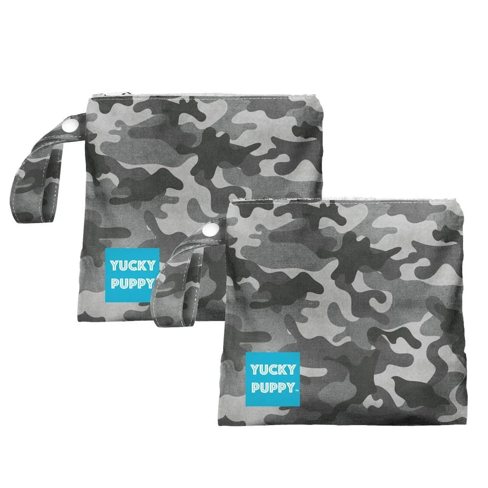 Camo Dog Poop Bag Holders - FOUR COLORS (Set of 2)
