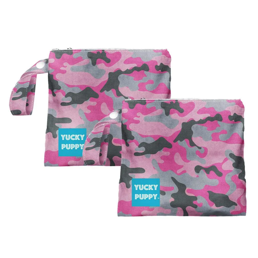 Camo Dog Poop Bag Holders - FOUR COLORS (Set of 2)