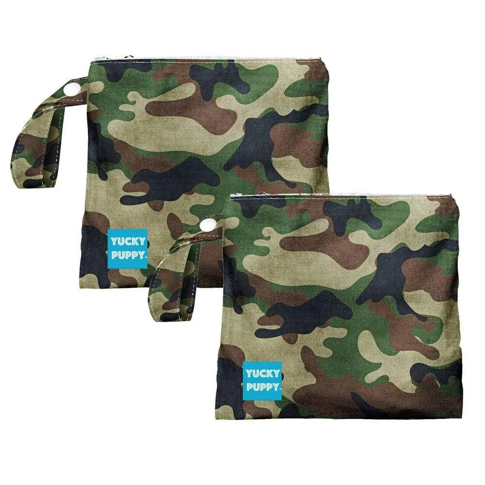 Camo Dog Poop Bag Holders - FOUR COLORS (Set of 2)