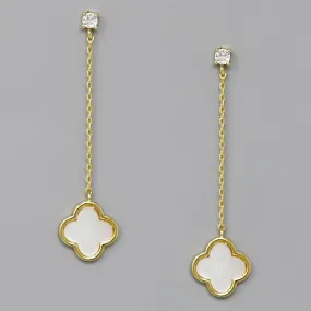 Clover Chain Drop Earrings