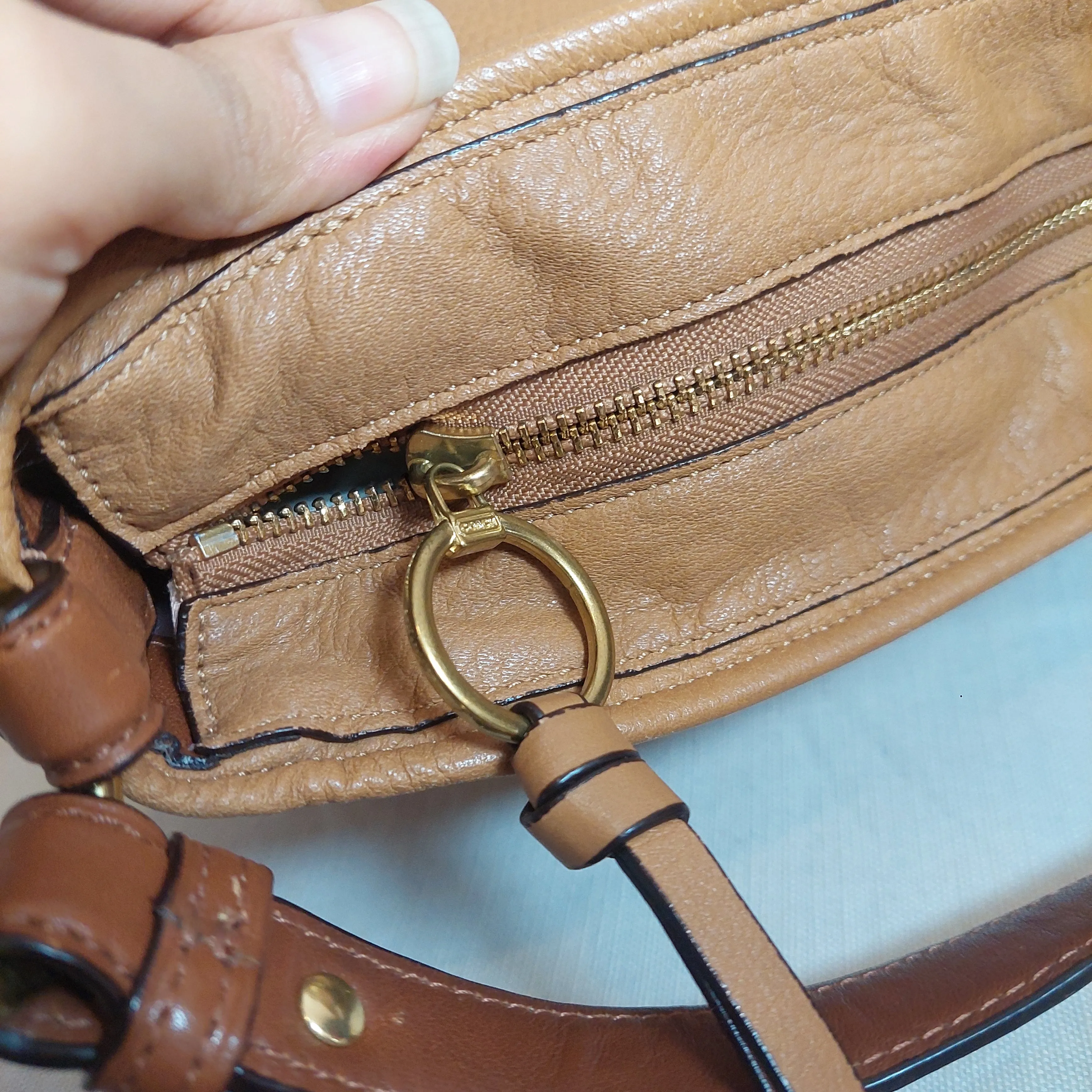Coach Tan Leather Katarina Hobo Bag | Pre loved |