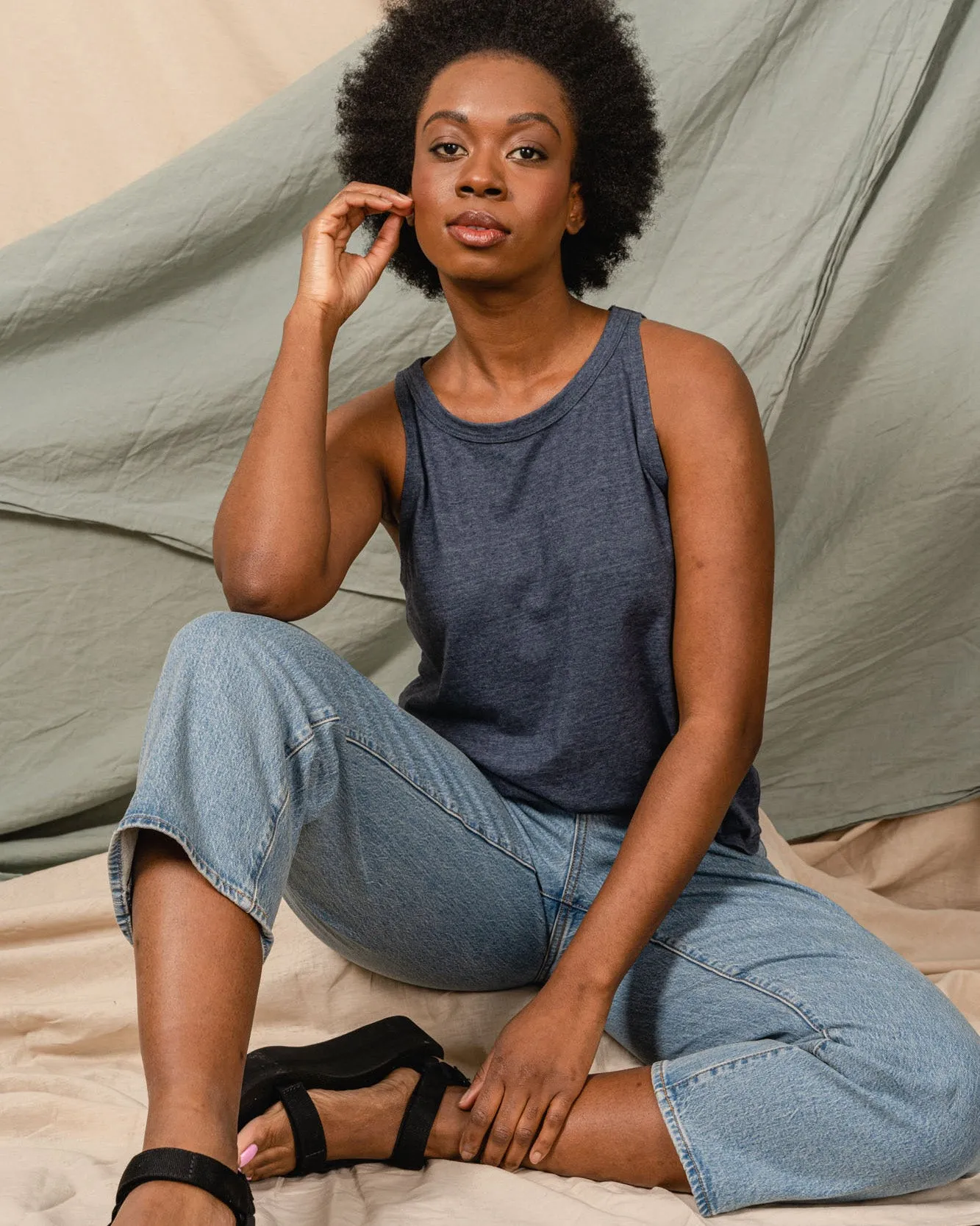 EcoKnit High Neck Tank