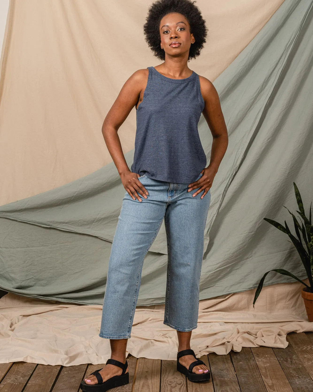 EcoKnit High Neck Tank