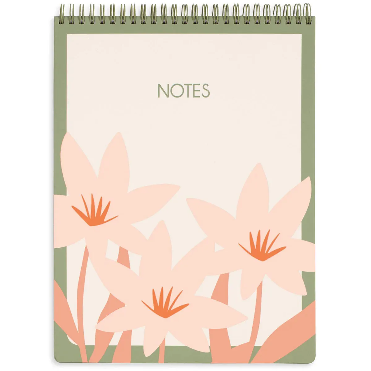 Floral Top Spiral Notebook