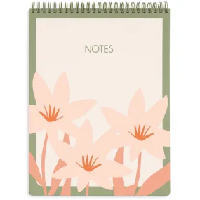 Floral Top Spiral Notebook