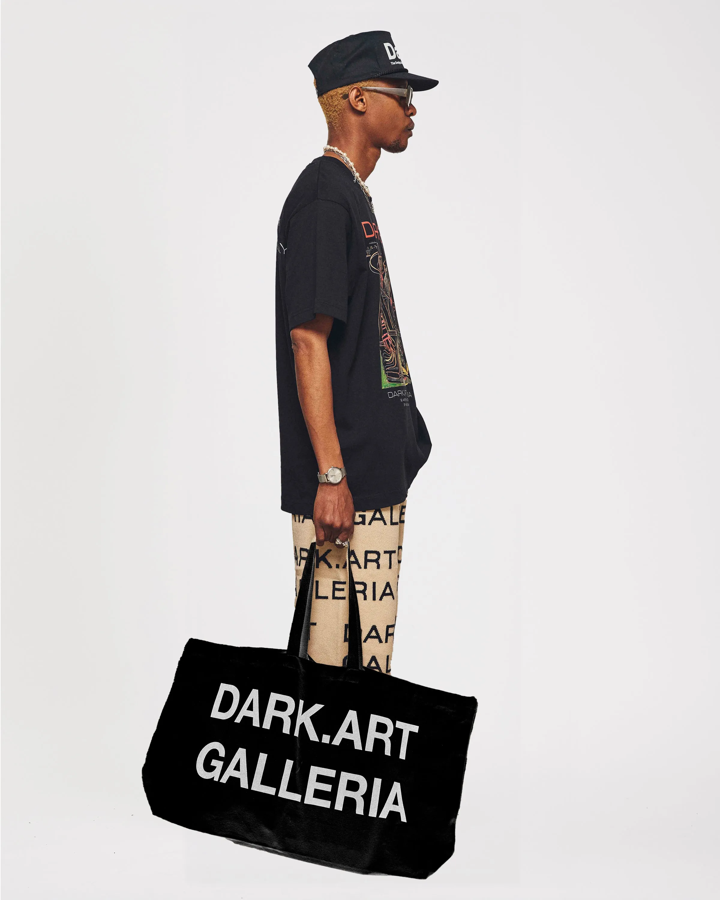 Galleria Oversized Tote Bag - Black