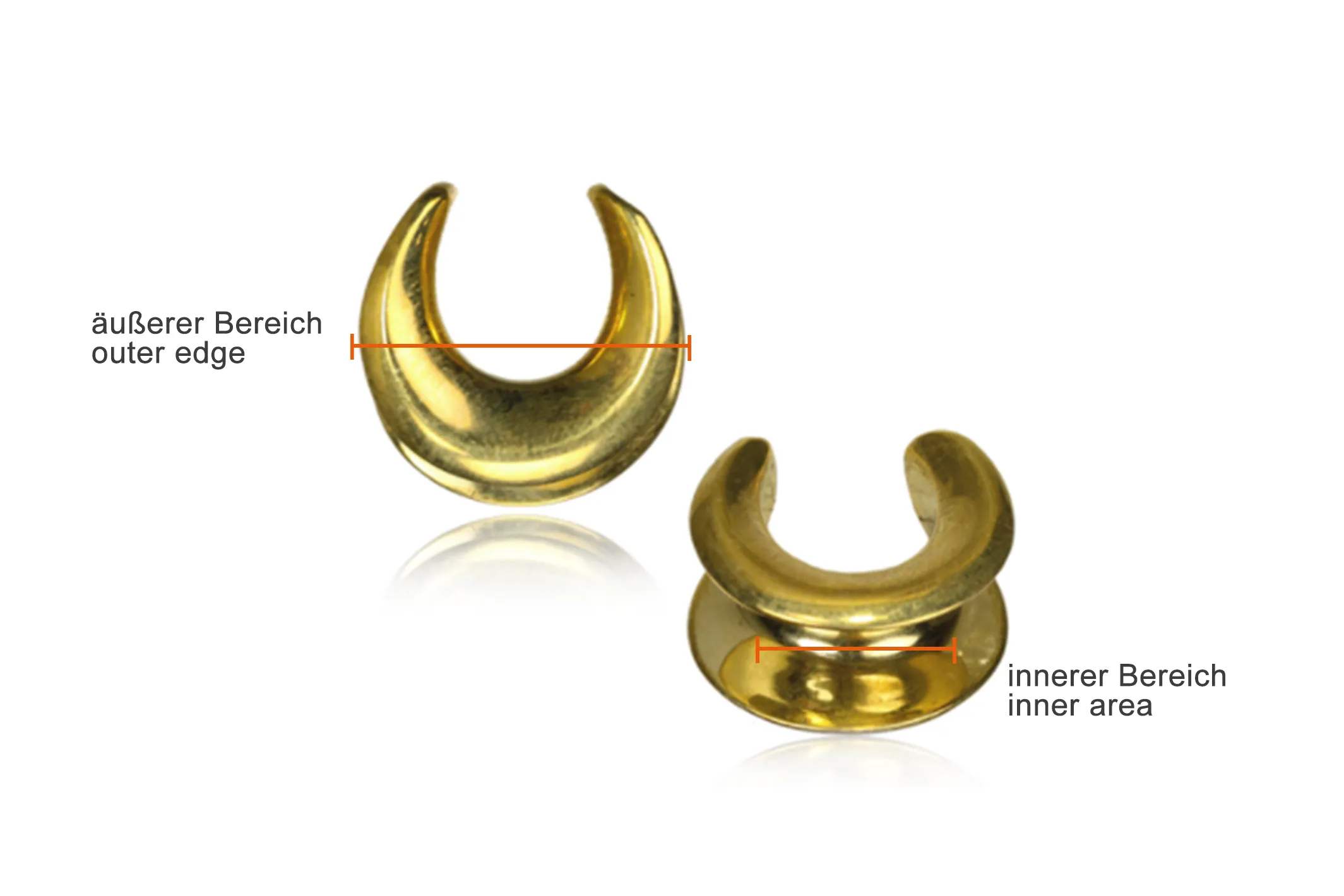 Golden Brass Saddle Spreaders