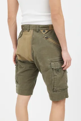 Green Cargo Pocket Shorts