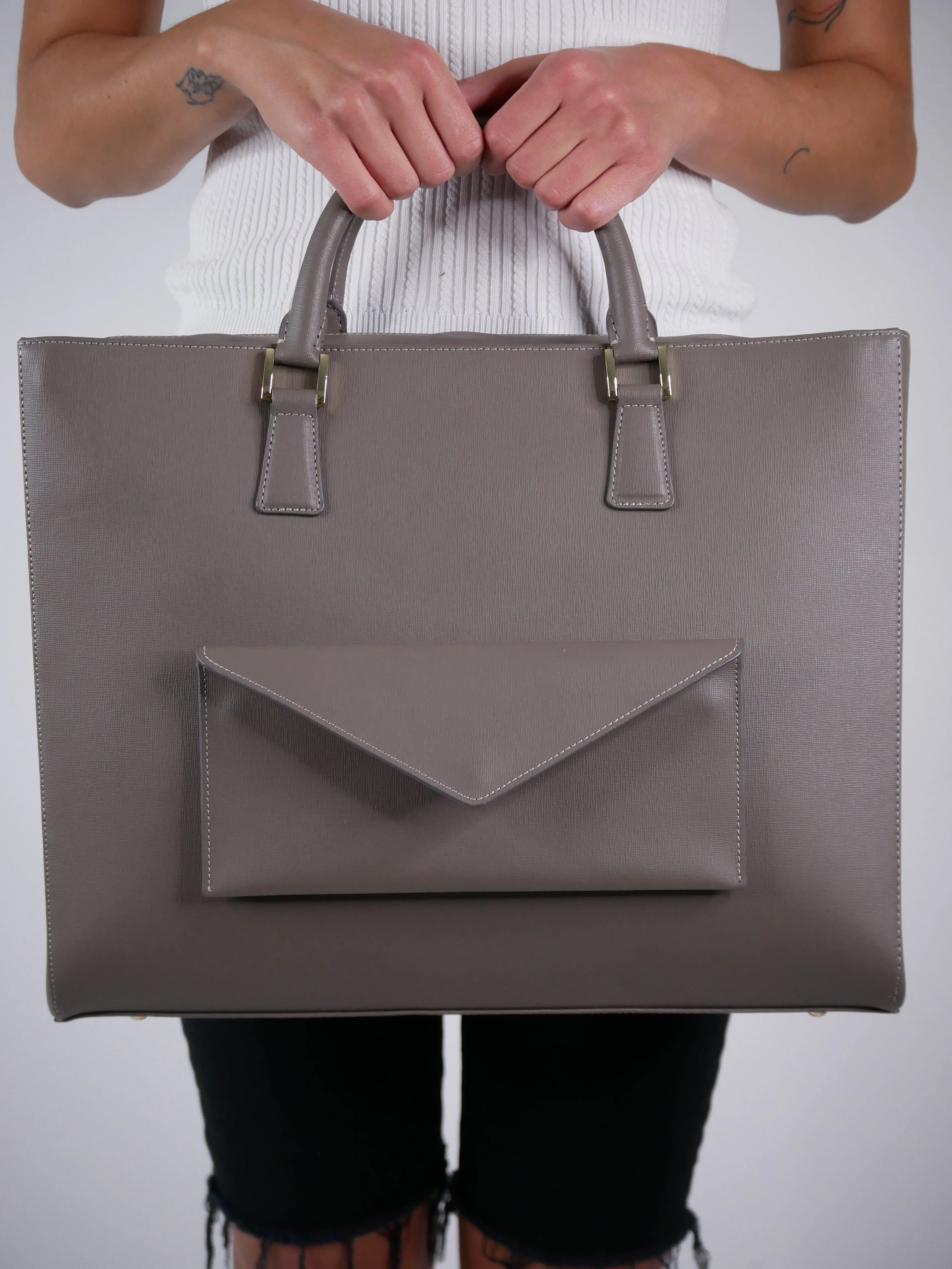 Grey Tech tote