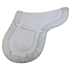 Horze Hunter Saddle Pad in White - Full