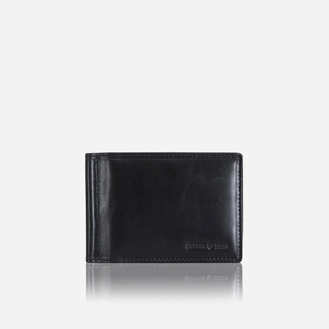 Jekyll & Hide Oxford Leather Money Clip Wallet, Black