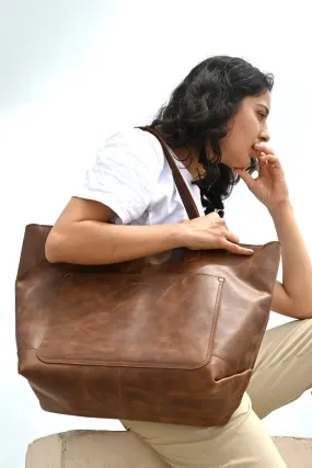KIER  - LEATHER HAND BAG