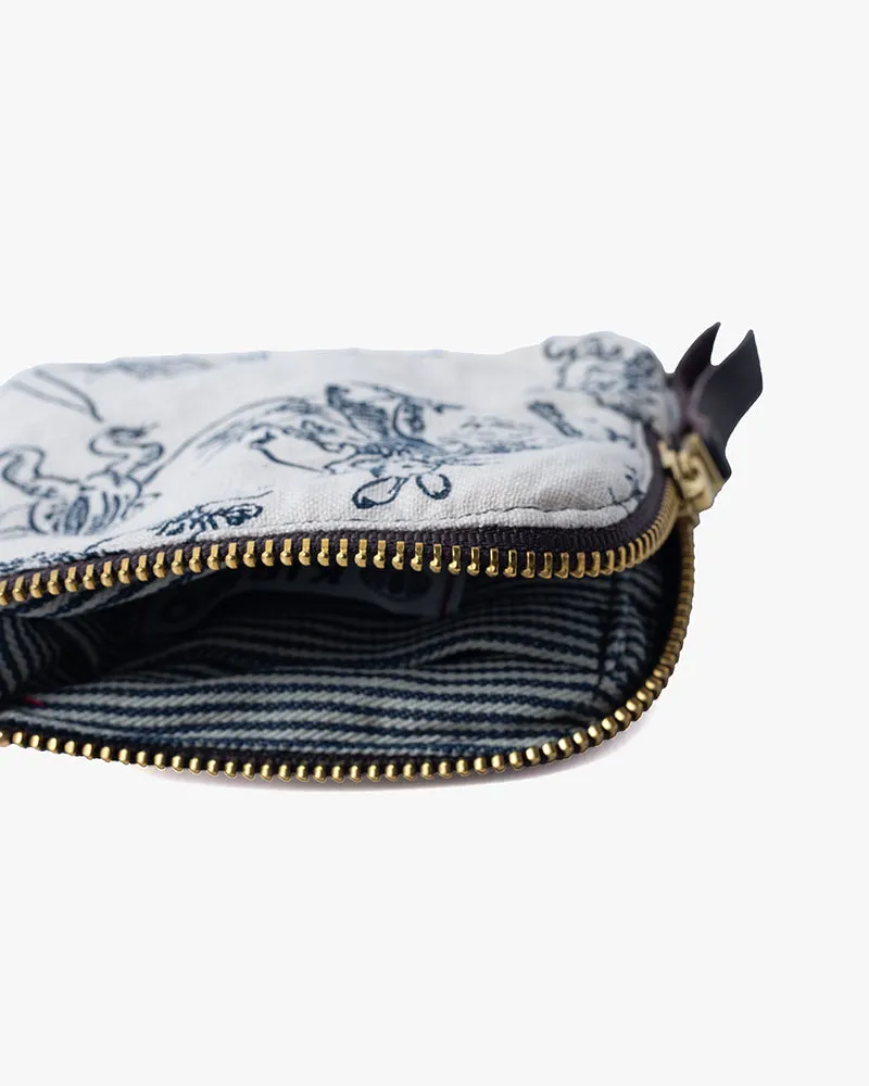 Kiriko Original Zipper Wallet, White Choju Giga