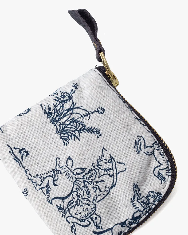 Kiriko Original Zipper Wallet, White Choju Giga