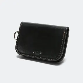 Leather Card Satchel - Black/Horse