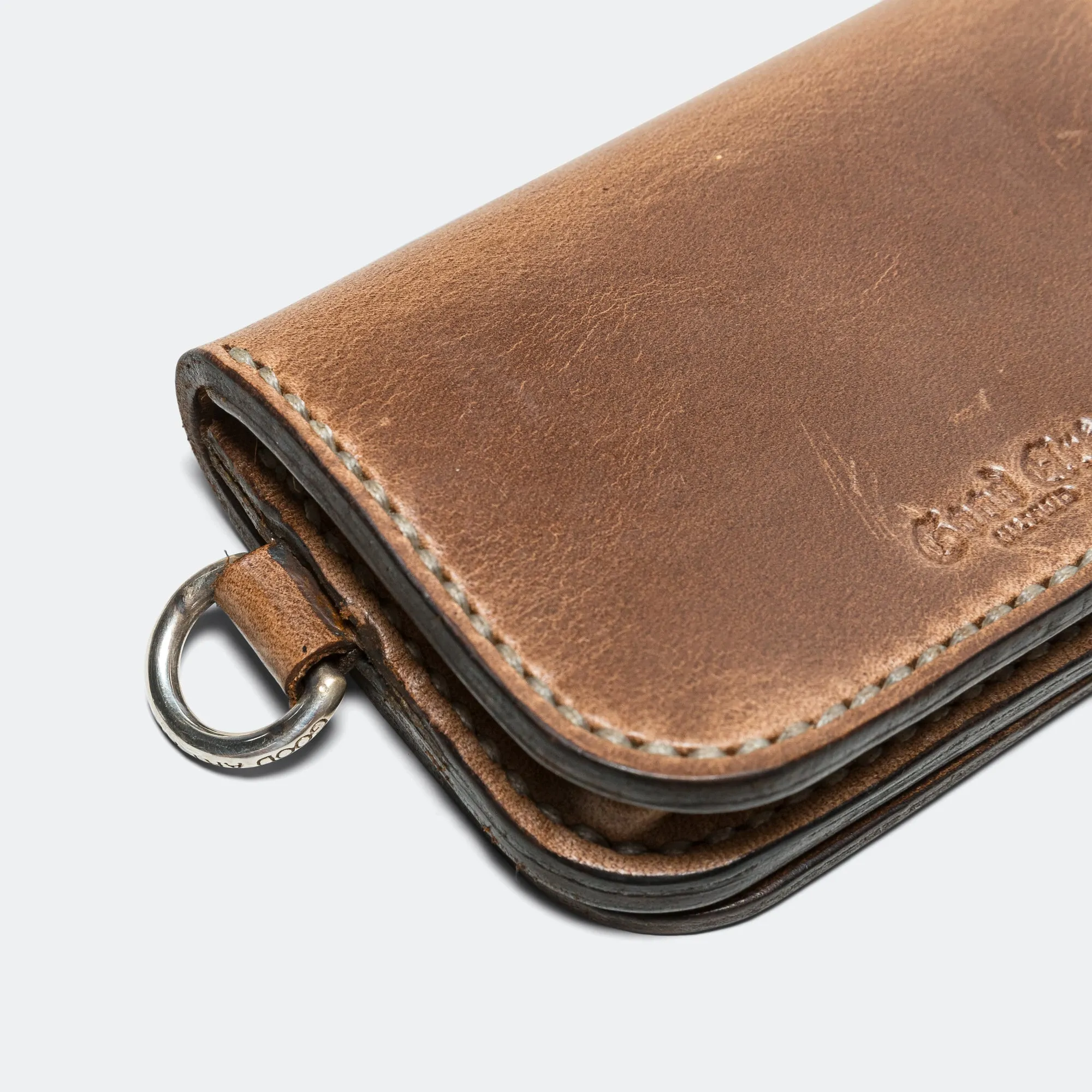 Leather Card Satchel - Brown/Horse
