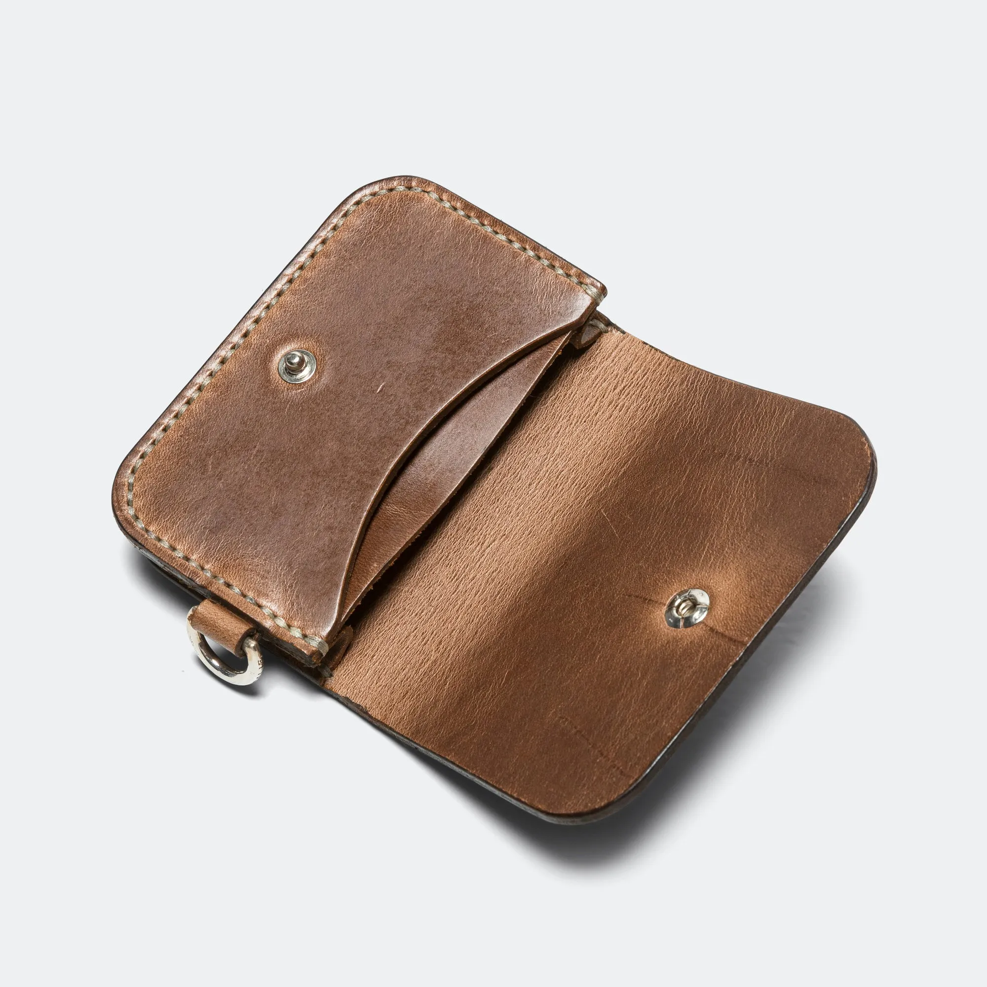 Leather Card Satchel - Brown/Horse