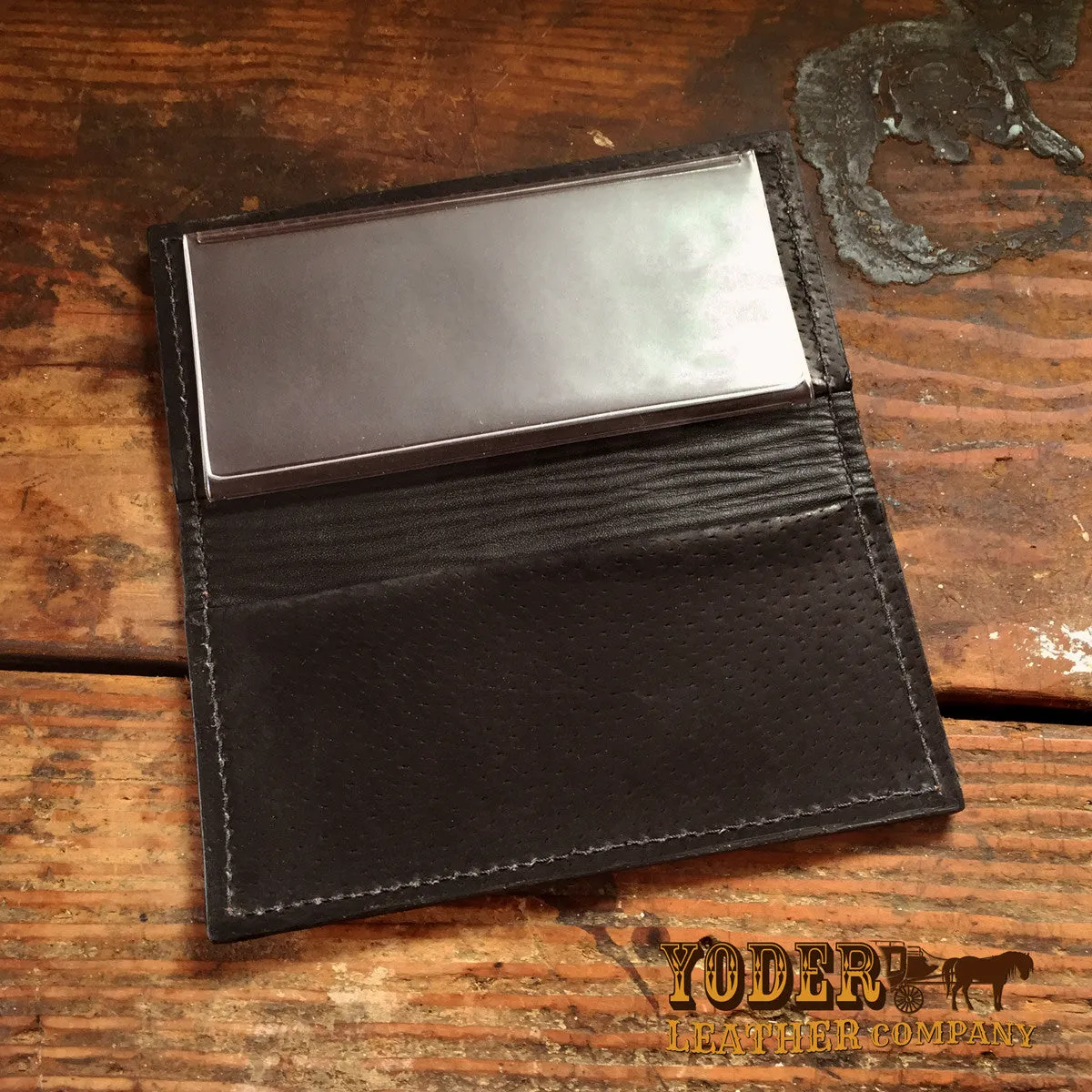 Lizard Black Checkbook