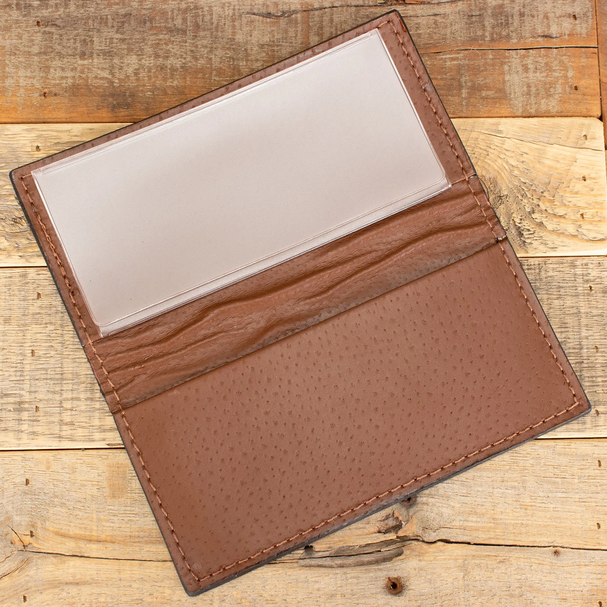 Lizard Brown Checkbook