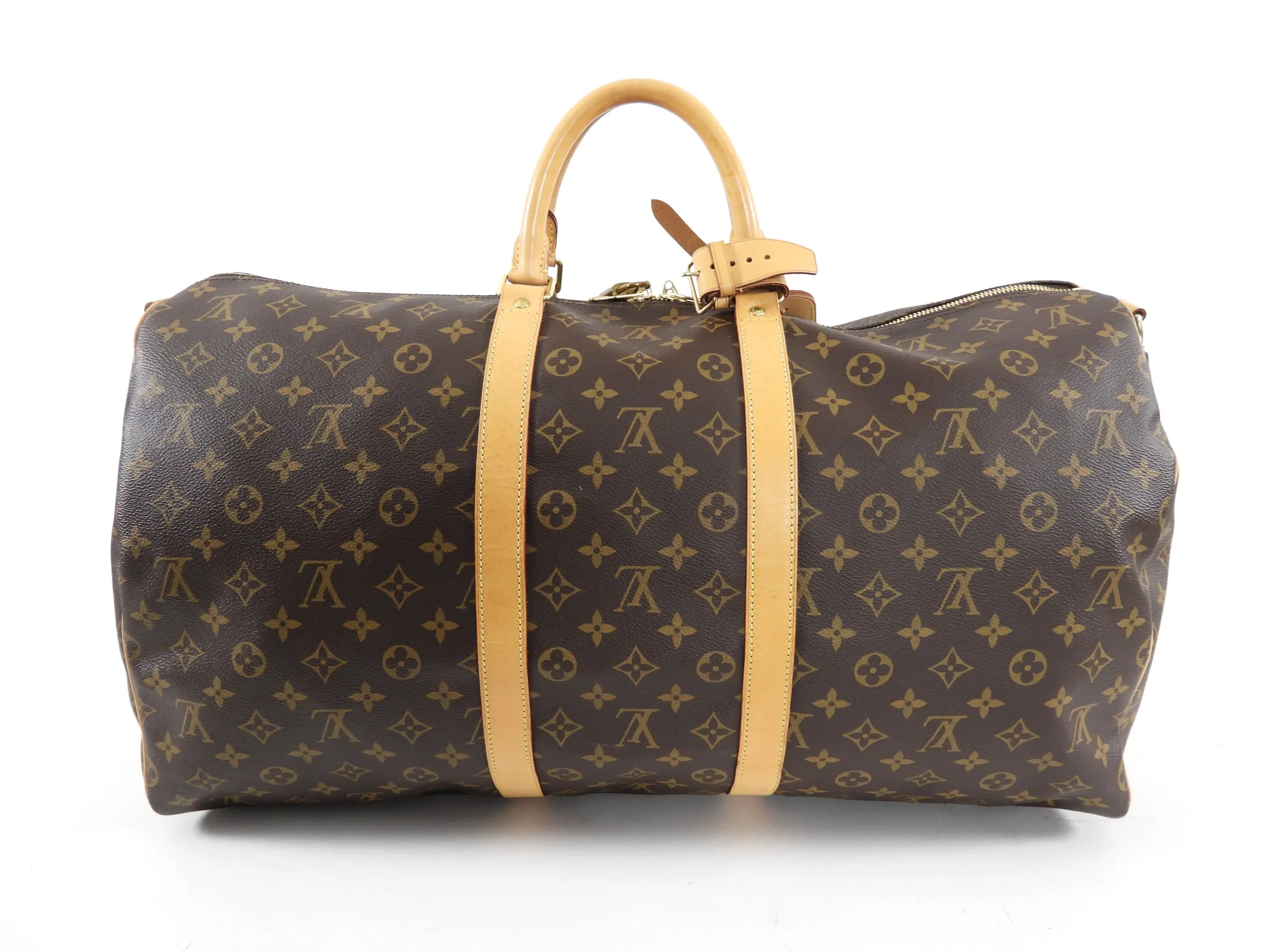 Louis Vuitton Monogram Canvas Keepall 55 Bandouliere Travel Duffle Bag