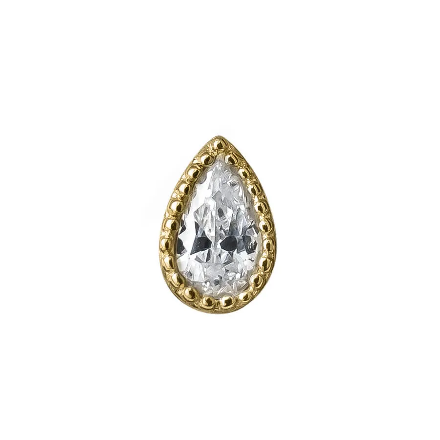 Mara Threadless End (14K Gold)