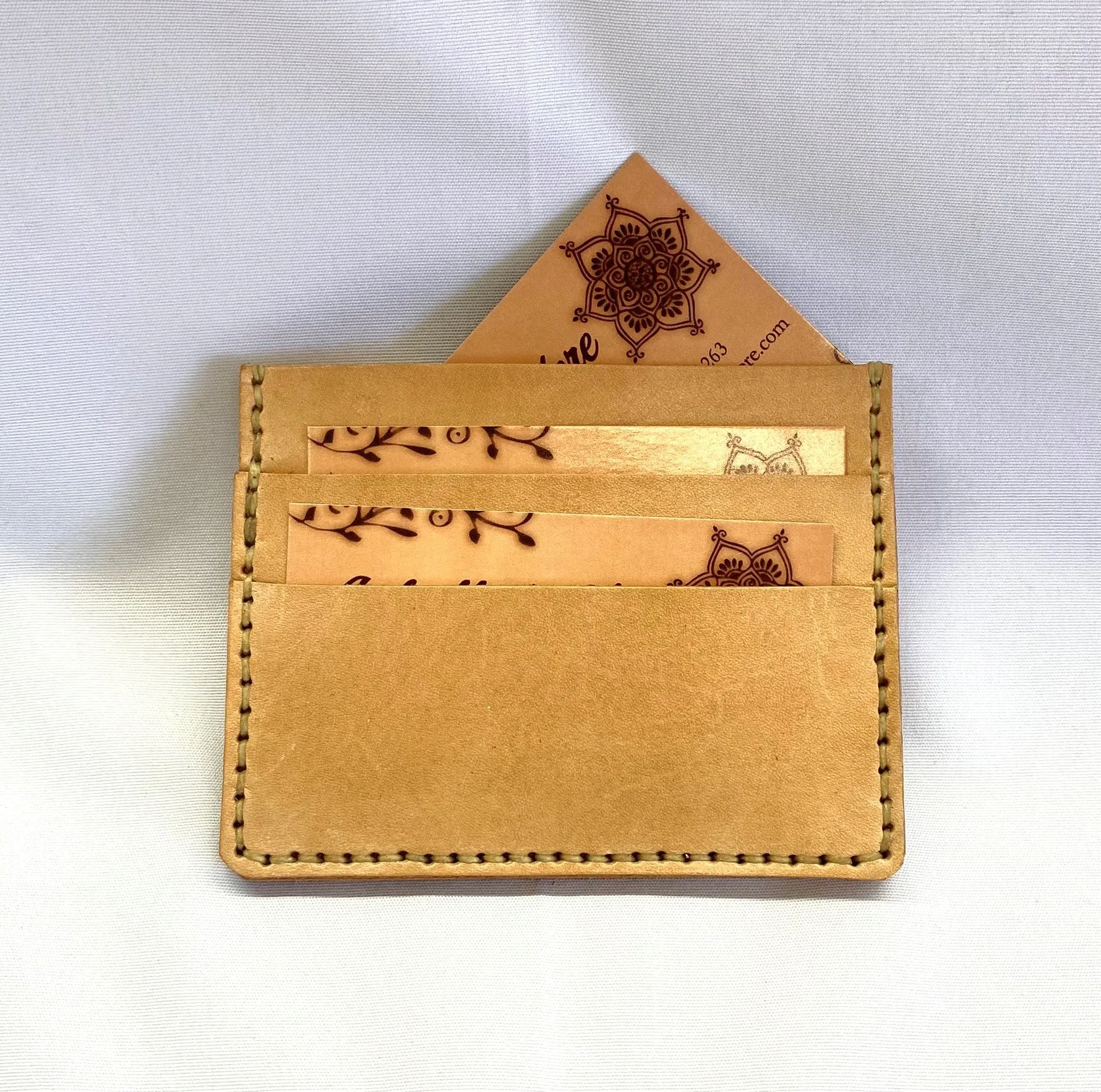 Money Clip Wallet, Black or Natural Tan