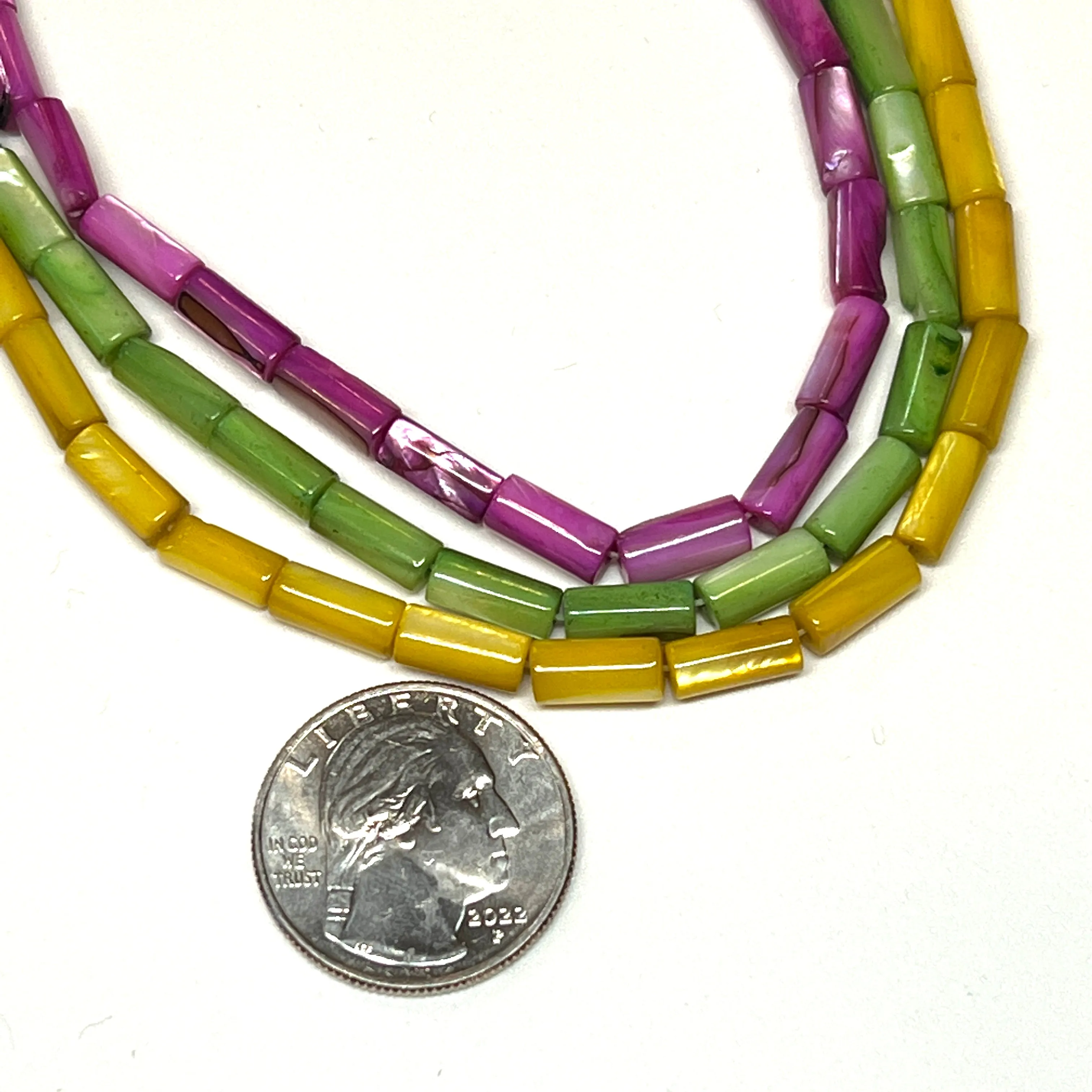 Mother of Pearl - Dyed Tubes