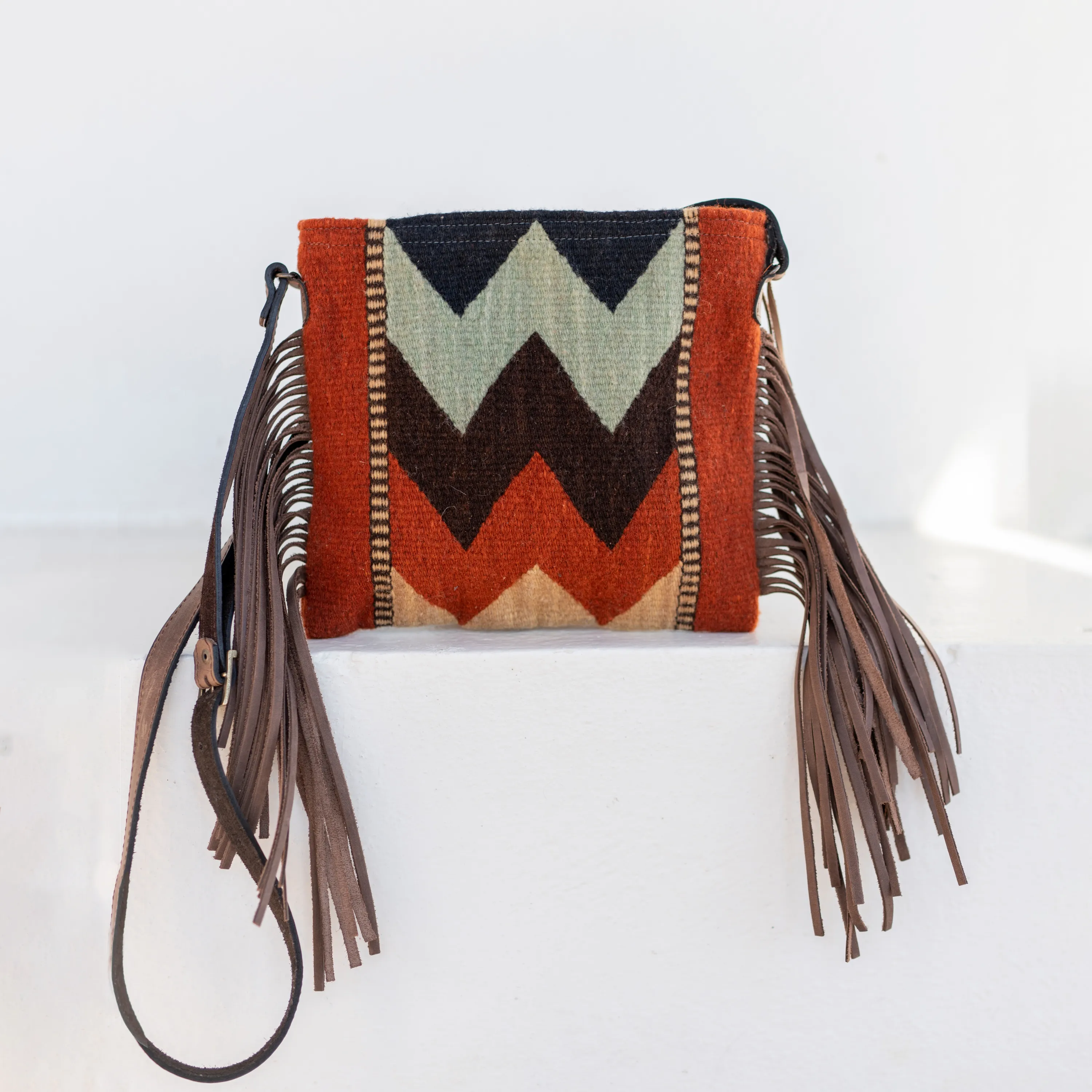 Mountain Chevrons Fringe Bag