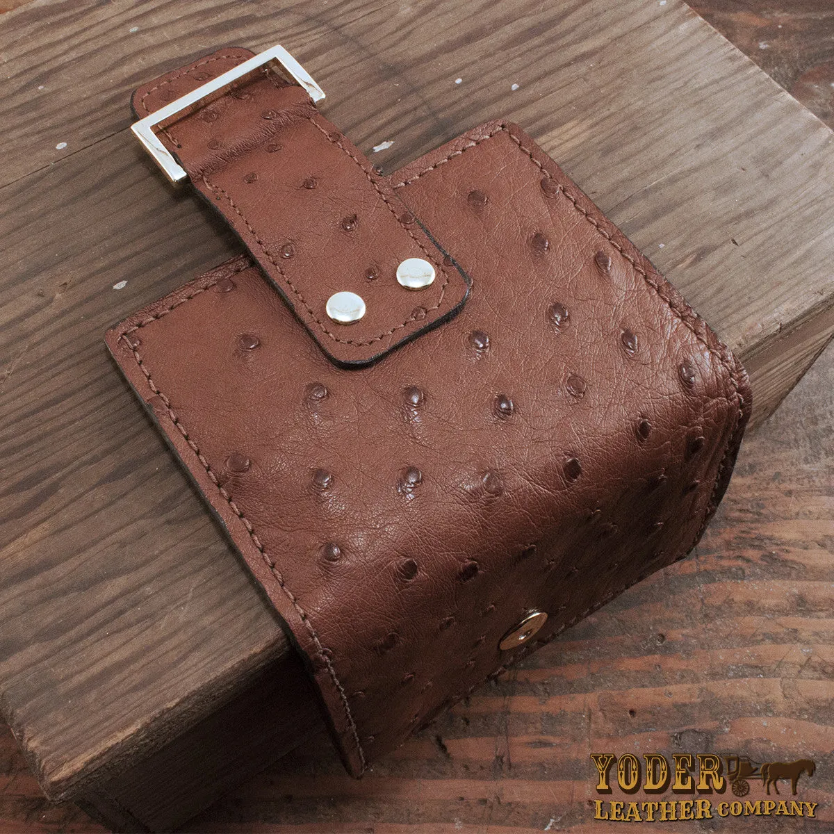 Ostrich Brown Women's Wallet