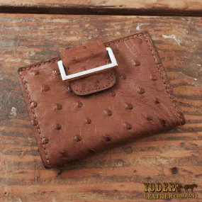 Ostrich Brown Women's Wallet