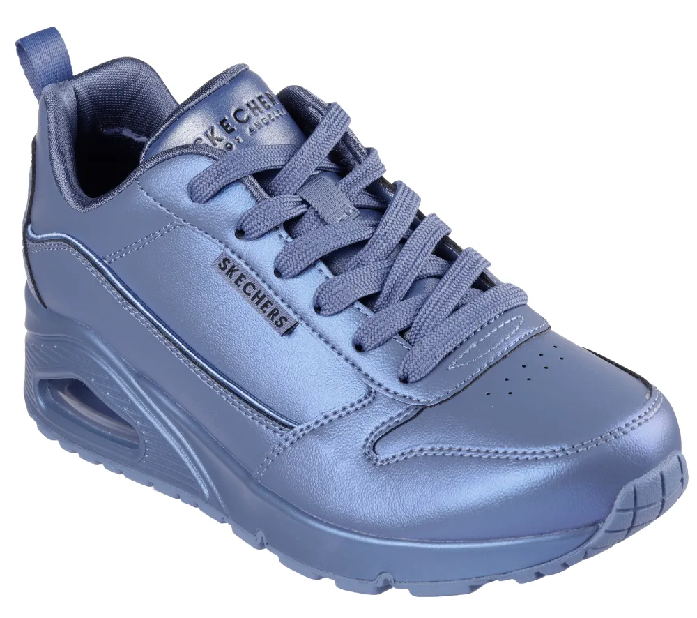 Pantofi sport, dama, SKECHERS UNO-GALACTIC GAL 177104-SLT albastru, piele ecologica