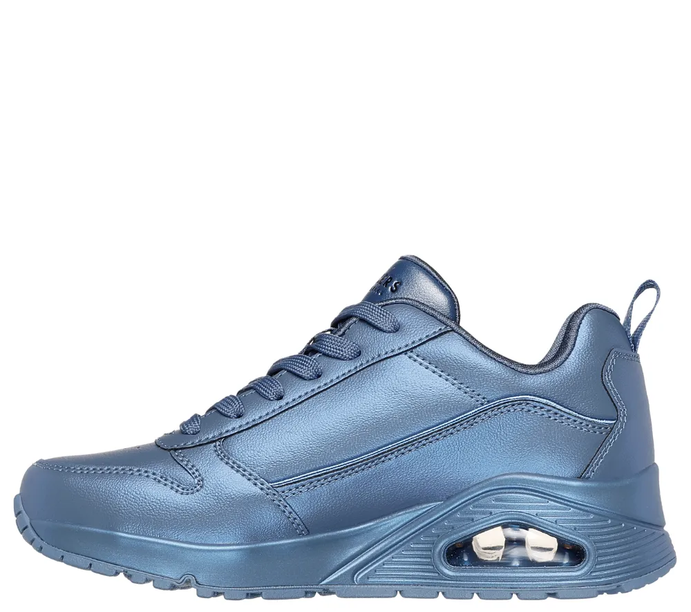 Pantofi sport, dama, SKECHERS UNO-GALACTIC GAL 177104-SLT albastru, piele ecologica