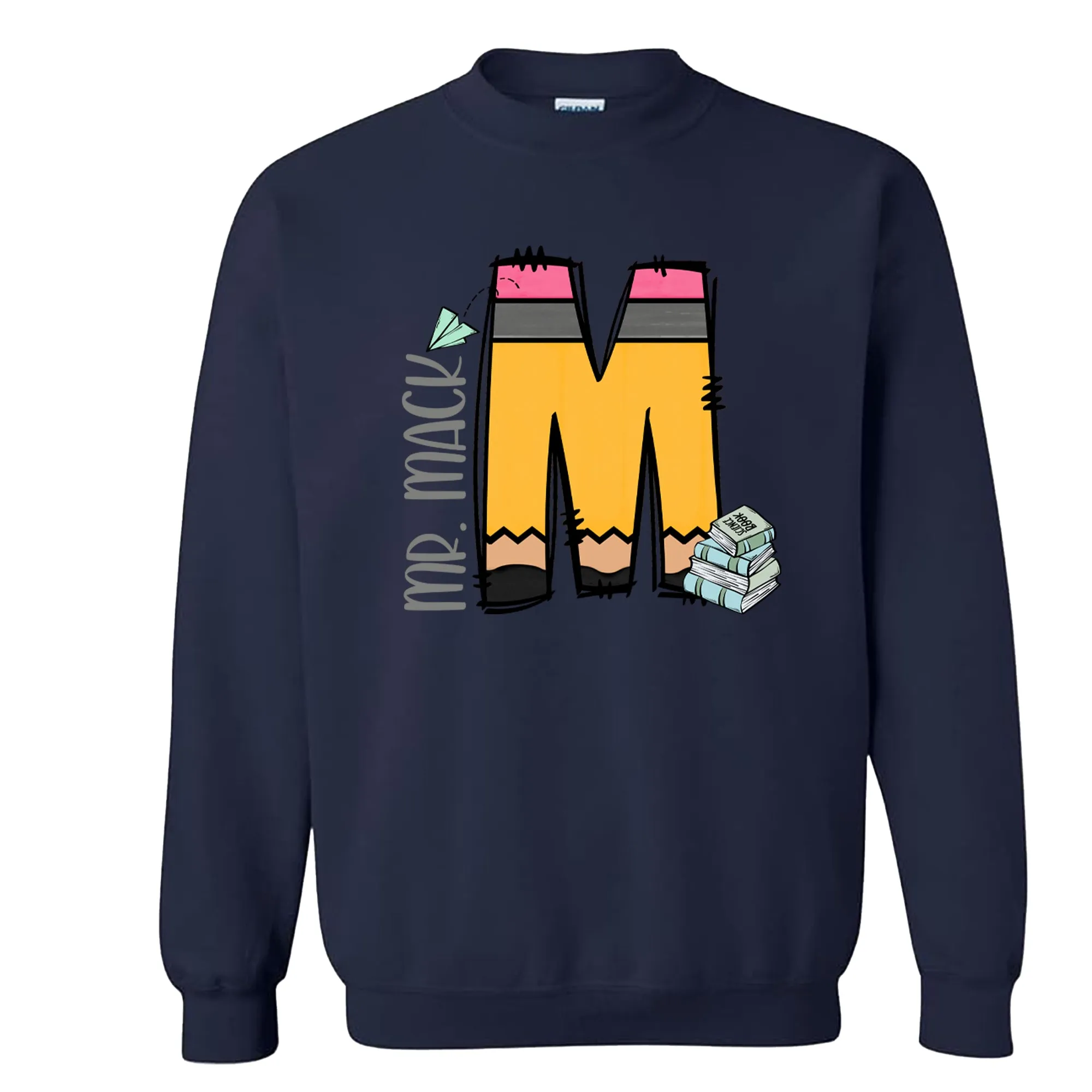 Pencil Letter (Books) - CREWNECK - Youth and Adult