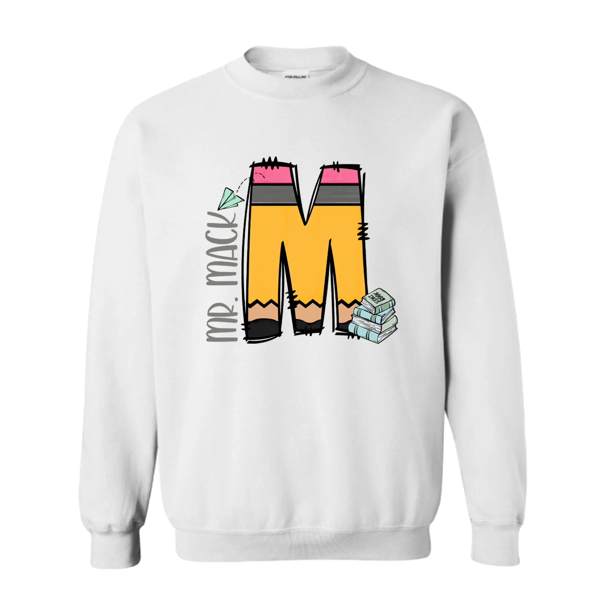 Pencil Letter (Books) - CREWNECK - Youth and Adult